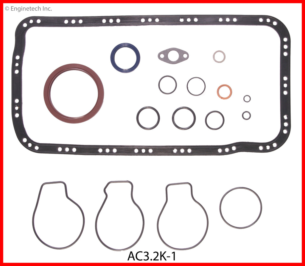 Enginetech Engine Full Gasket Set for Acura Integra (1990-1999) – Part Number AC3.2K-1