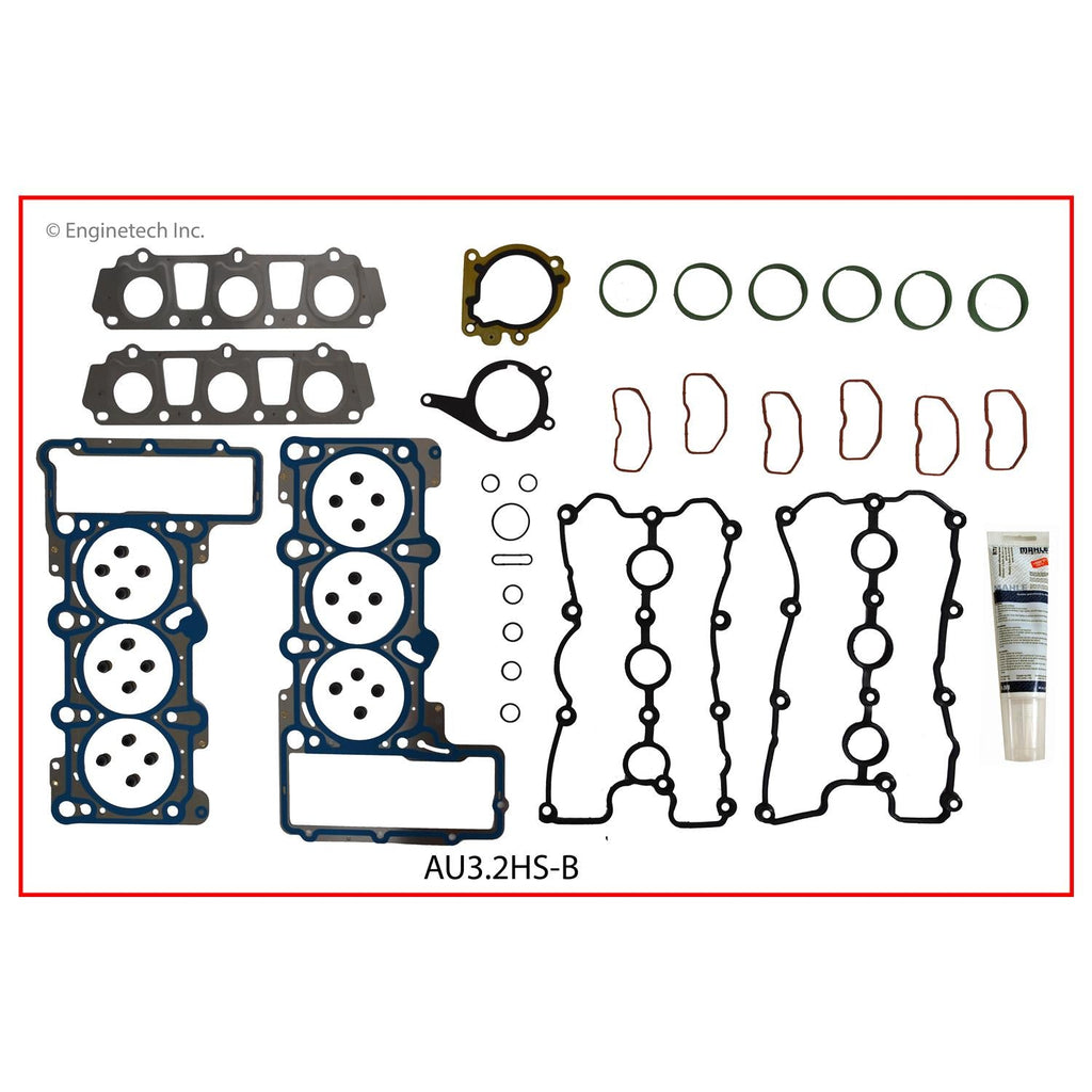 Enginetech AU3.2HS-BWB Engine Cylinder Head Gasket Set for Audi Vehicles with Head Bolts