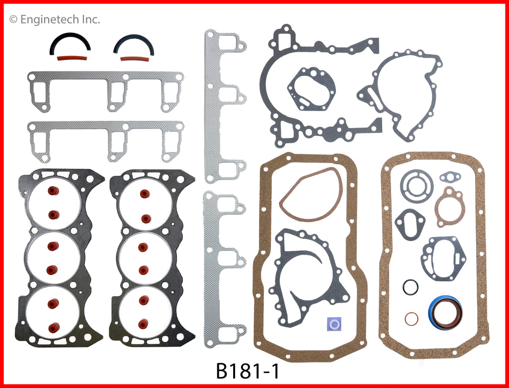 Enginetech B181-1 Engine Cylinder Head Gasket Set for Buick Century, Electra, LeSabre, Regal, and Somerset Regal