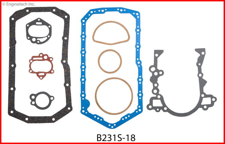 Enginetech B231S-18 Engine Full Gasket Set for Buick Cars and Trucks