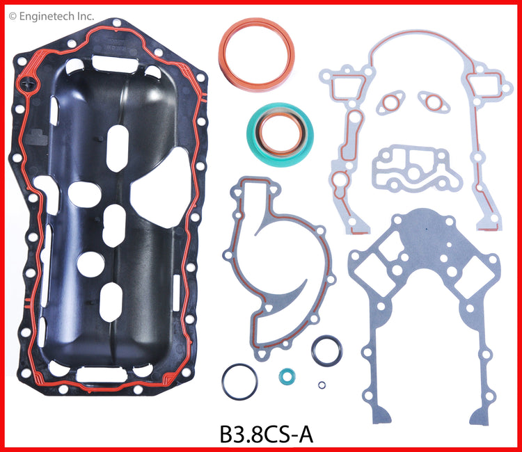 Enginetech B3.8CS-A Engine Lower End Gasket Set for Buick and Chevrolet Vehicles