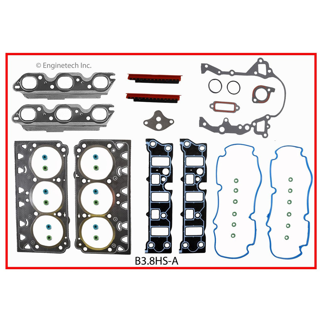 Enginetech B3.8HS-A Engine Cylinder Head Gasket Set for Buick Cars and Trucks