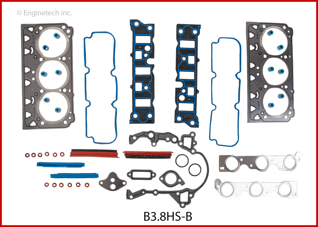 Enginetech B3.8HS-B Engine Cylinder Head Gasket Set for Buick and Chevrolet Vehicles