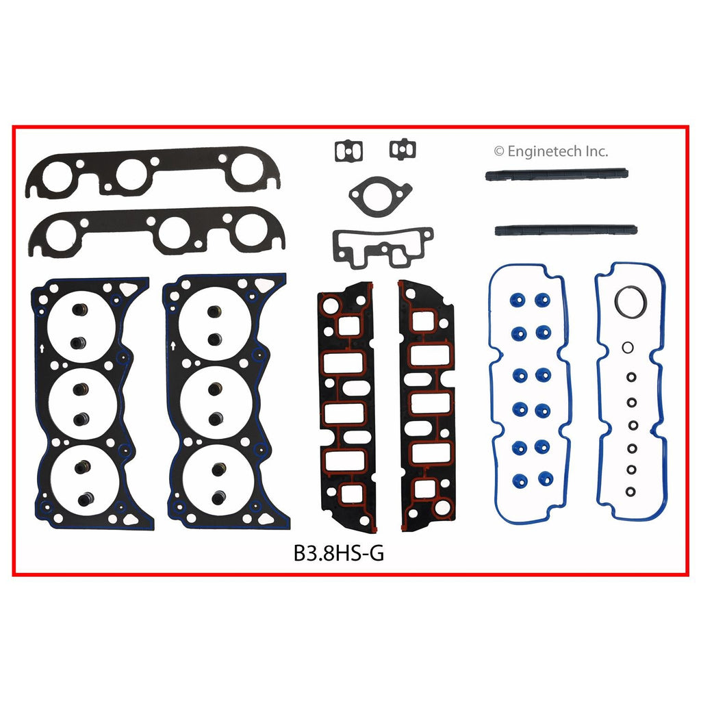 Enginetech B3.8HS-G Engine Cylinder Head Gasket Set for Buick Cars and Trucks
