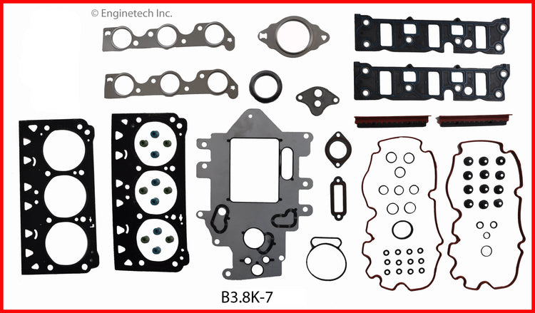 Enginetech B3.8K-7 Engine Full Gasket Set for Buick Car and Truck