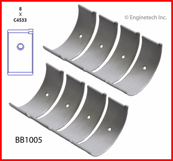 Enginetech BB1005.75 Engine Full Connecting Rod Bearing Set for Nissan and Suzuki Vehicles