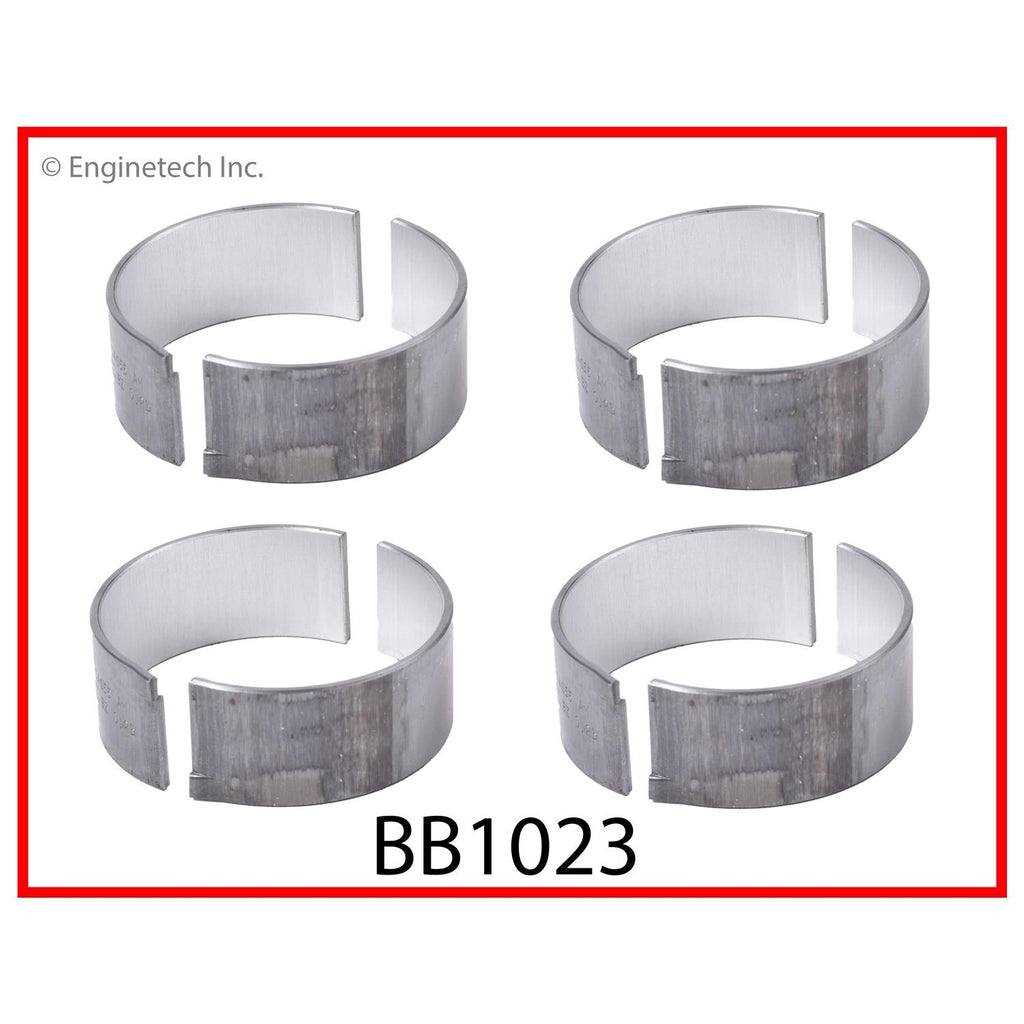 Enginetech BB1023.25 Engine Full Connecting Rod Bearing Set for Hyundai Vehicles