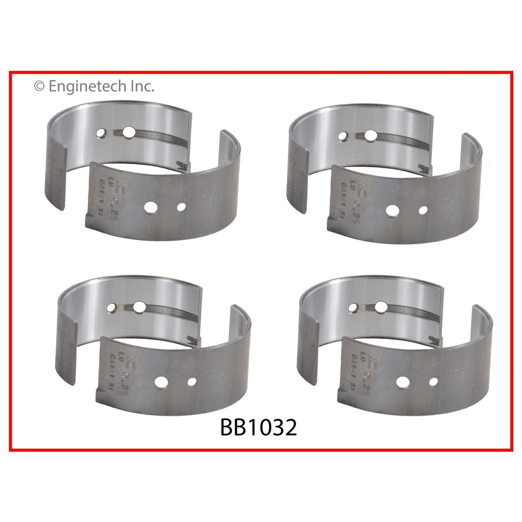 Enginetech BB1032STD Engine Full Connecting Rod Bearing Set for Isuzu Models
