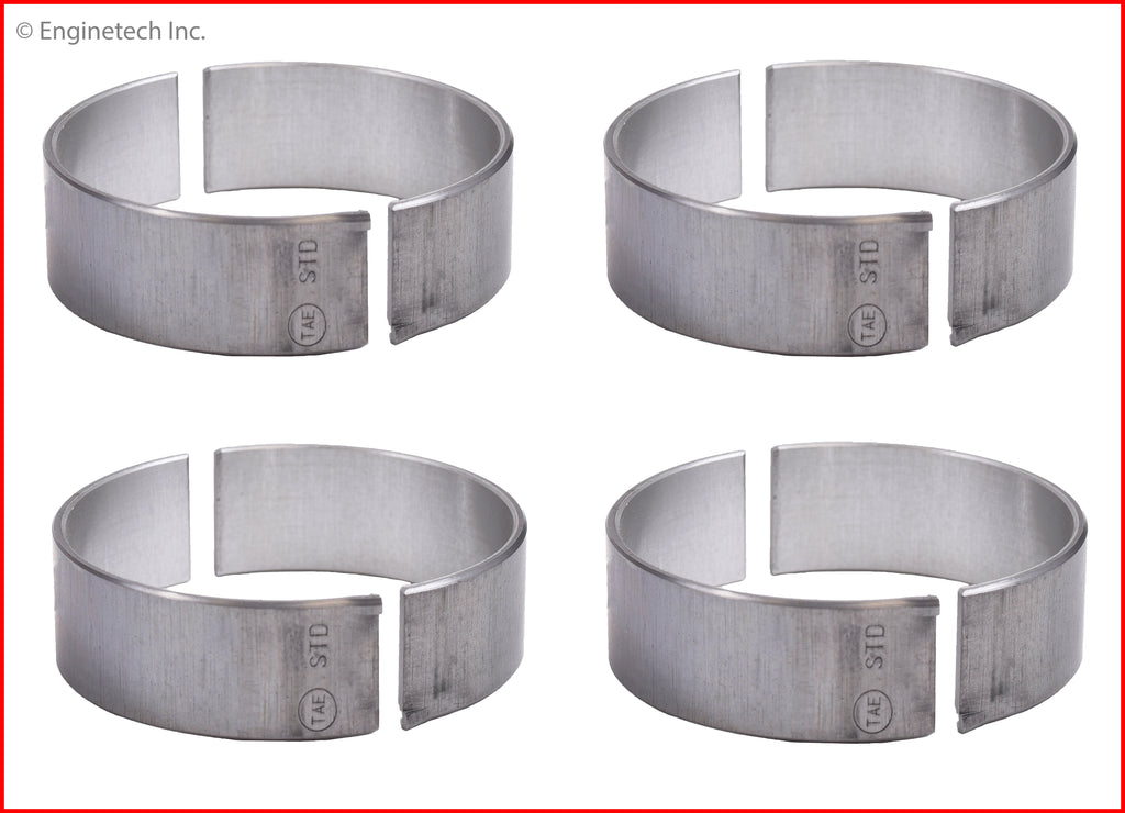 Enginetech BB1081.25 Engine Full Connecting Rod Bearing Set for Mazda Vehicles