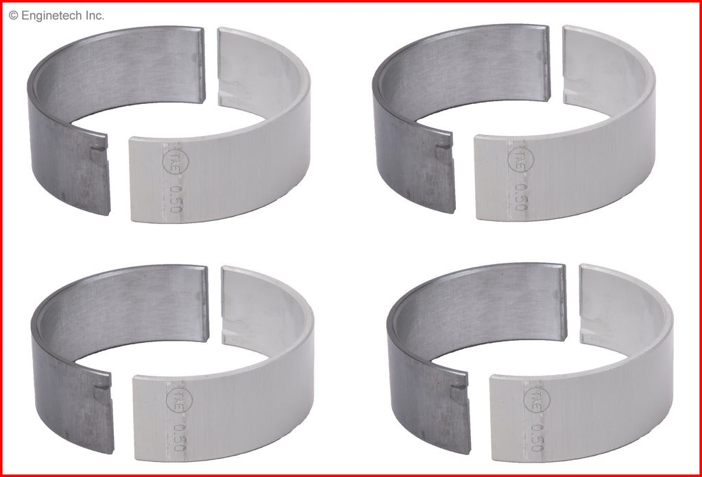 Enginetech BB1100.25 Engine Full Connecting Rod Bearing Set for Kia and Hyundai Vehicles