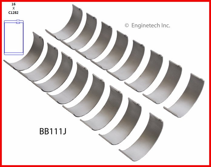 Enginetech BB111J.25 Engine Full Connecting Rod Bearing Set for Chrysler and Dodge Vehicles
