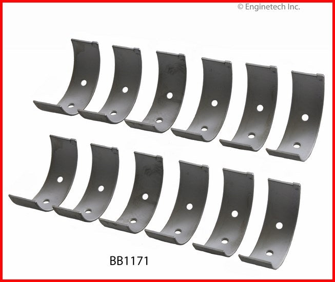 Enginetech BB1171.25 Engine Full Connecting Rod Bearing Set for Toyota Celica and Cressida