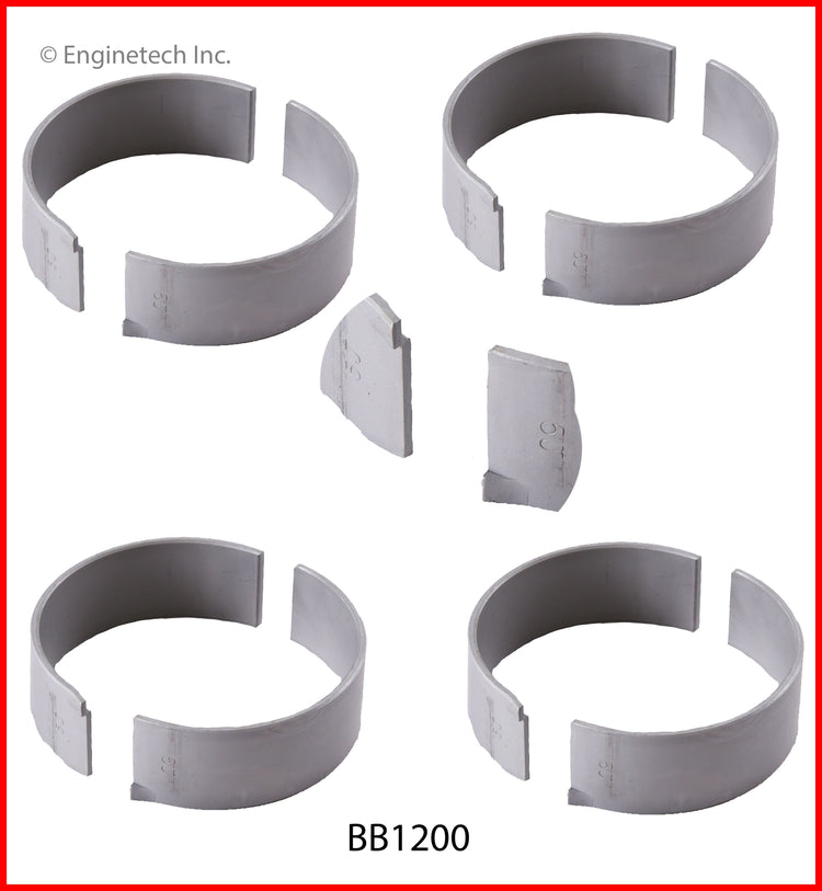 Enginetech BB1200.25 Engine Full Connecting Rod Bearing Set for Hyundai and Kia