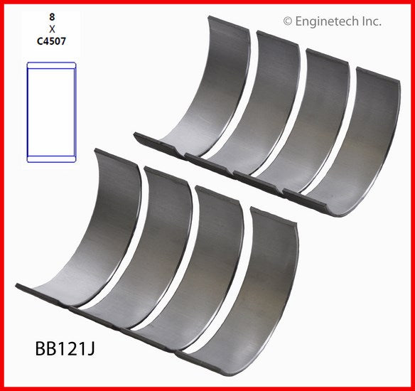 Enginetech BB121J.25 Engine Full Connecting Rod Bearing Set for Mazda and Ford Vehicles