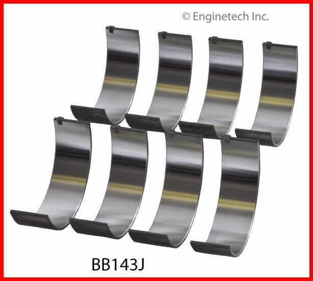 Enginetech BB143JSTD Engine Full Connecting Rod Bearing Set for Domestic and Import Engines