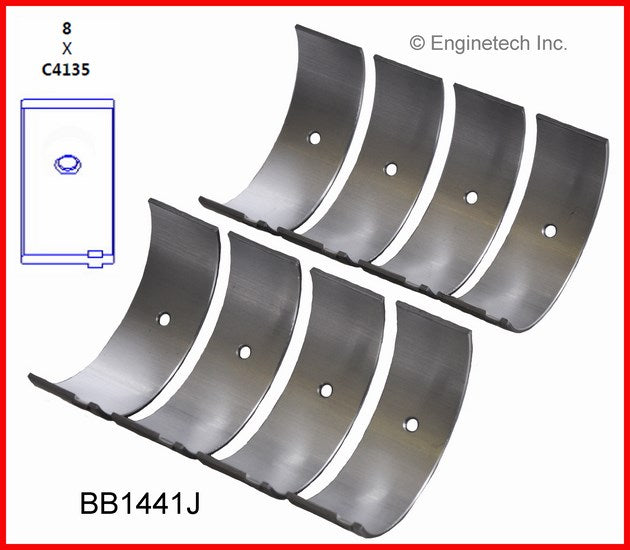 Enginetech BB1441.50 Engine Full Connecting Rod Bearing Set for Toyota Camry
