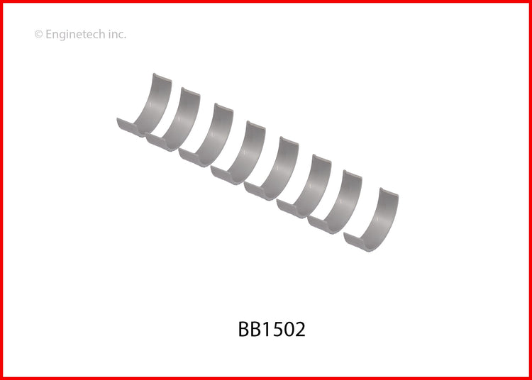 Enginetech BB1502.25 Engine Full Connecting Rod Bearing Set for Honda Vehicles