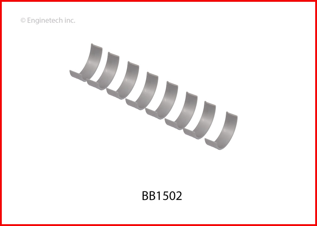Enginetech BB1502.50 Engine Full Connecting Rod Bearing Set for Honda Models