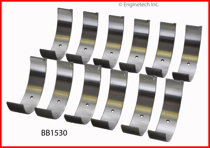 Enginetech BB1530STD Engine Full Connecting Rod Bearing Set for Mitsubishi, Hyundai, Kia