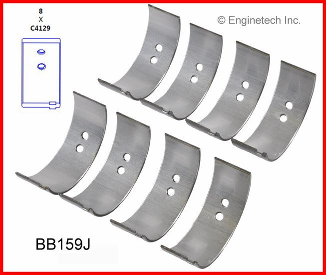 Enginetech BB159J.75 Engine Full Connecting Rod Bearing Set for Toyota 4Runner (1984-1993)