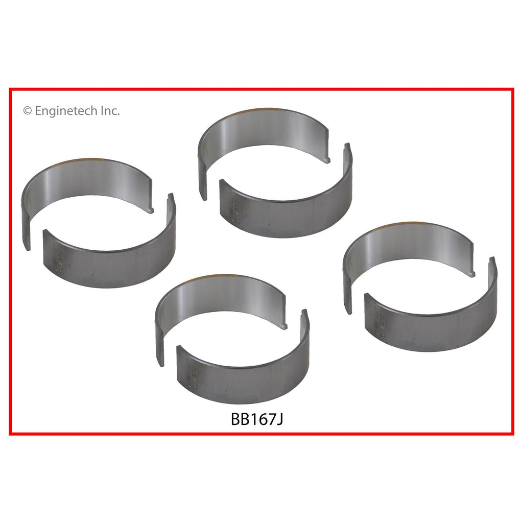 Enginetech BB167J.25 Engine Full Connecting Rod Bearing Set for Chrysler, Dodge, Jeep, and Mitsubishi 2012-2013 Models