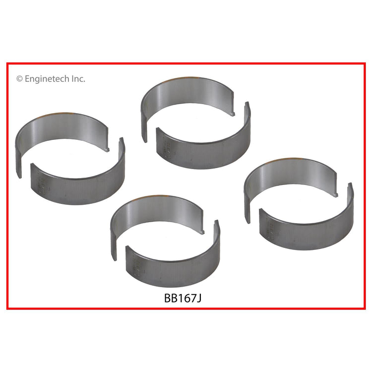 Enginetech BB167JSTD Full Connecting Rod Bearing Set for 2012-2013 Chrysler, Dodge, Jeep, and Mitsubishi Vehicles