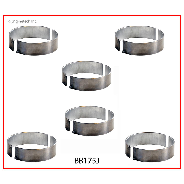 Enginetech BB175J.25 Engine Full Connecting Rod Bearing Set for Chrysler and Dodge Vehicles