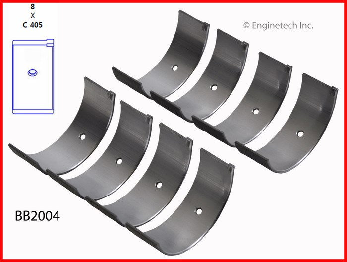 Enginetech BB2004.50 Engine Full Connecting Rod Bearing Set for Mazda Vehicles
