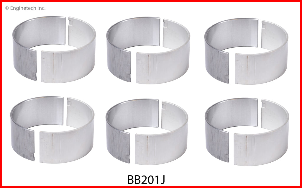 Enginetech BB201JSTD Engine Full Connecting Rod Bearing Set for Ram 2500 and 3500 (2012-2016)