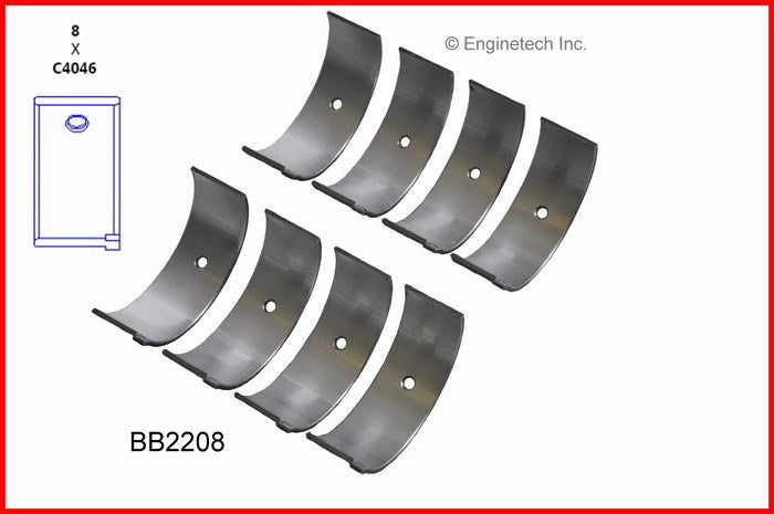 Enginetech BB2208.50 Full Connecting Rod Bearing Set for Acura Integra (1986-1995)