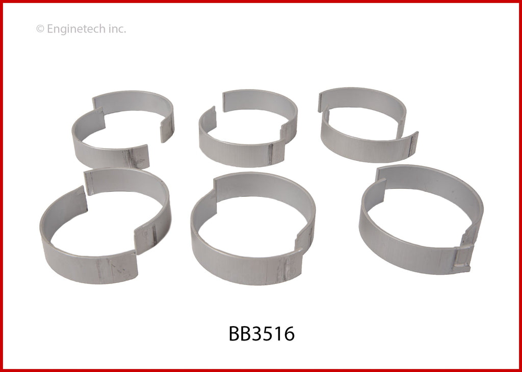 Enginetech BB3516.50 Engine Full Connecting Rod Bearing Set for Acura and Honda Vehicles