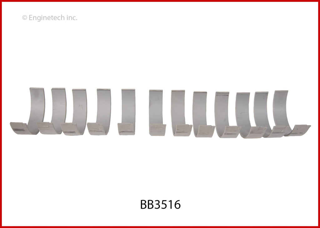 Enginetech BB3516STD Engine Full Connecting Rod Bearing Set for Acura and Honda Vehicles