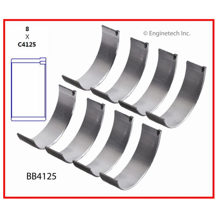 Enginetech BB4125.25 Engine Full Connecting Rod Bearing Set for Subaru and Saab Vehicles