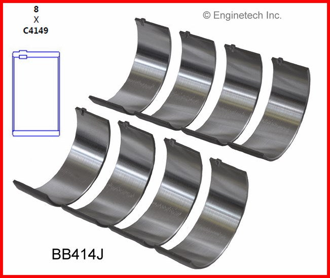 Enginetech BB414J.50 Engine Full Connecting Rod Bearing Set for Saturn SC Models
