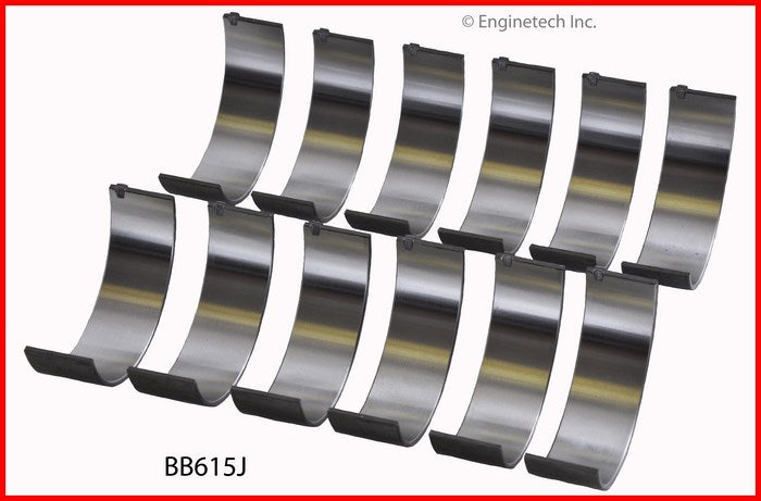 Enginetech BB615J030 Engine Full Connecting Rod Bearing Set for Chevrolet Vehicles
