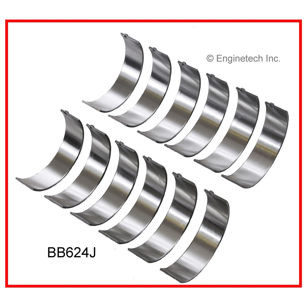 Enginetech BB624J010 Engine Full Connecting Rod Bearing Set for Select 2004-2005 Buick, Chevrolet, and Pontiac Models