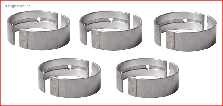 Enginetech BC1000.25 Engine Full Crankshaft Main Bearing Set for Honda Accord, Acura ILX & TLX