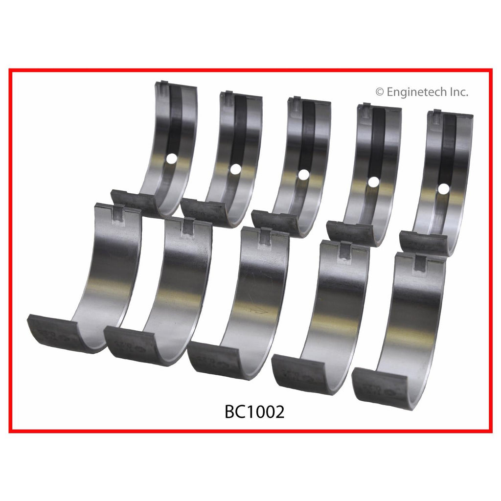 Enginetech BC1002.25 Engine Full Crankshaft Main Bearing Set for Toyota and Lexus Models