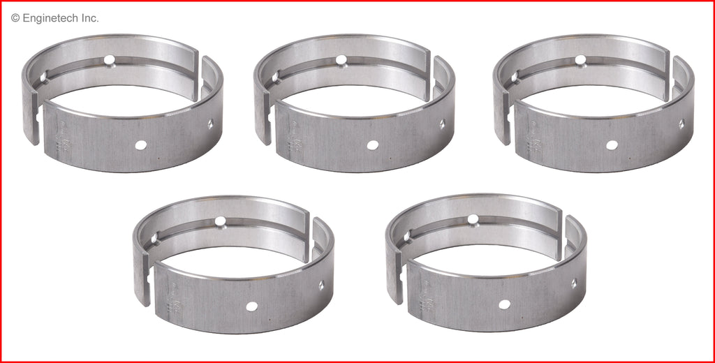 Enginetech BC1003.50 Engine Full Crankshaft Main Bearing Set for Nissan Versa (2012-2017)