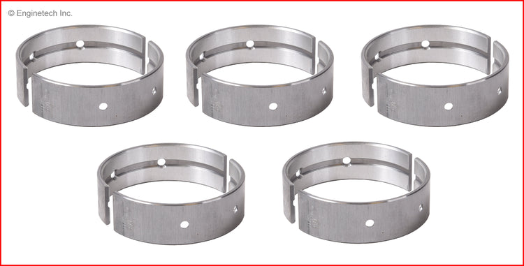 Enginetech BC1003.25 Engine Full Crankshaft Main Bearing Set for Nissan Versa