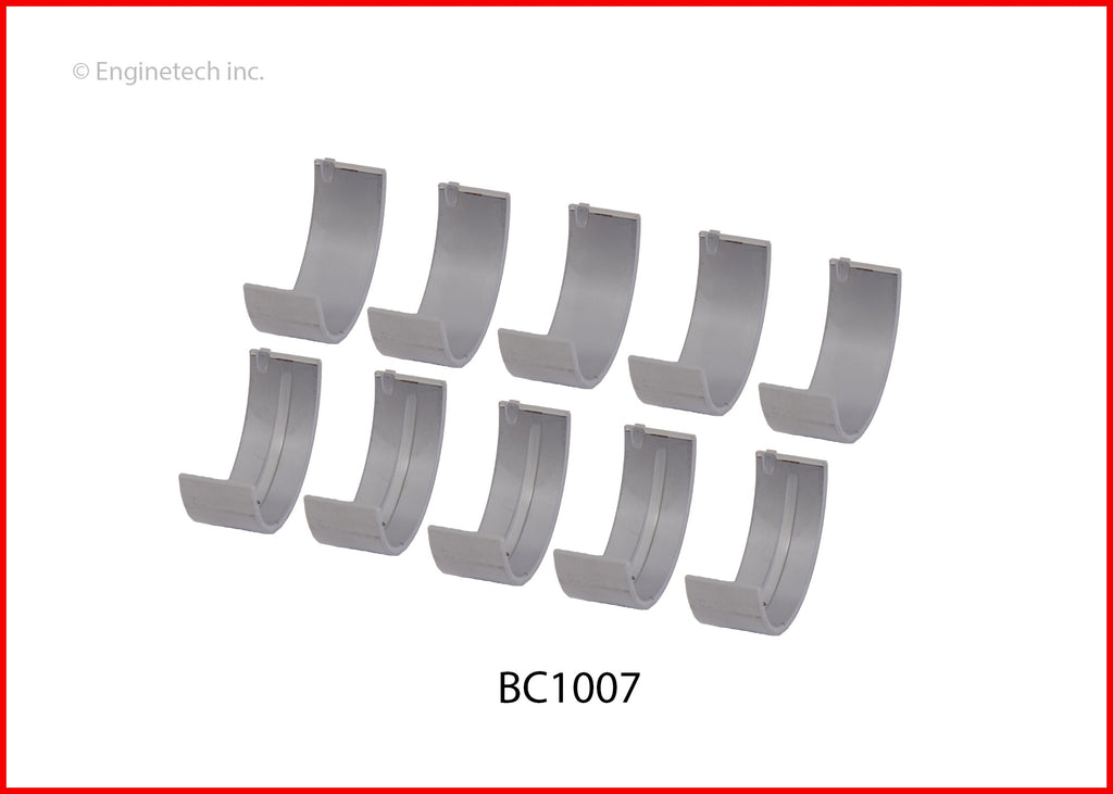 Enginetech BC1007.25 Engine Full Crankshaft Main Bearing Set for Honda Models