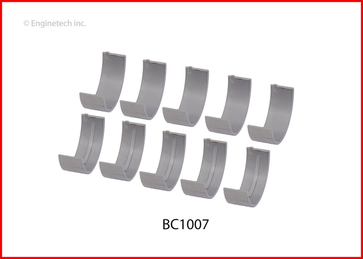 Enginetech BC1007.25 Engine Full Crankshaft Main Bearing Set for Honda Models