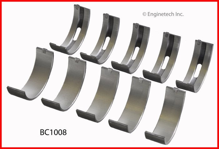 Enginetech Engine Full Crankshaft Main Bearing Set BC1008.50 for 2004-2006 Pontiac Vibe and Toyota Models