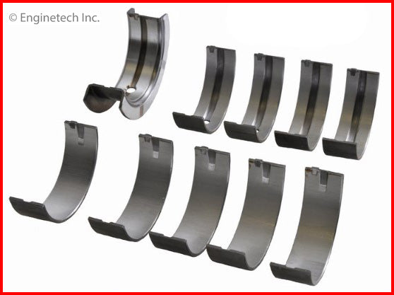 Enginetech BC1011STD Engine Full Crankshaft Main Bearing Set for Mazda B2600 and MPV