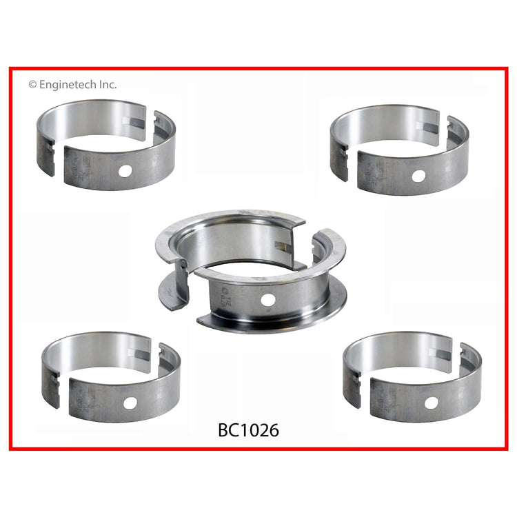 Enginetech BC1026.25 Engine Full Crankshaft Main Bearing Set for Suzuki and Chevrolet Models