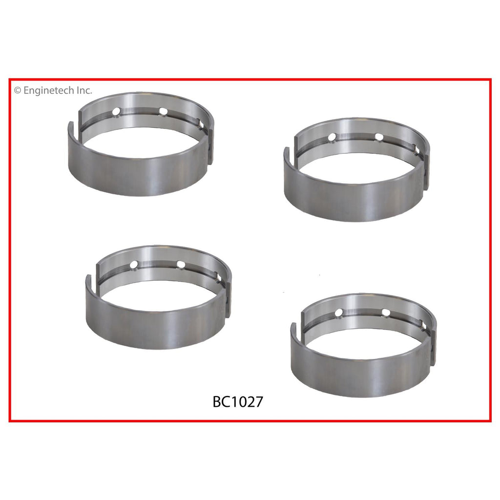 Enginetech BC1027STD Engine Full Crankshaft Main Bearing Set for Toyota FJ Cruiser, Tacoma, Tundra, and 4Runner