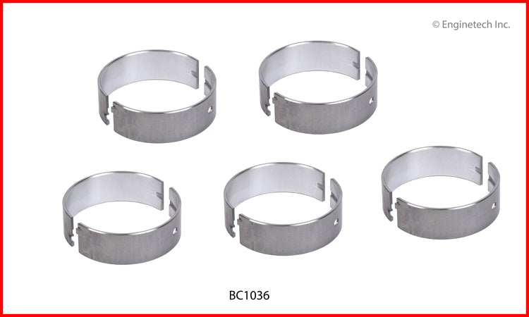 Enginetech BC1036.25 Engine Full Crankshaft Main Bearing Set for Kia Spectra and Sephia