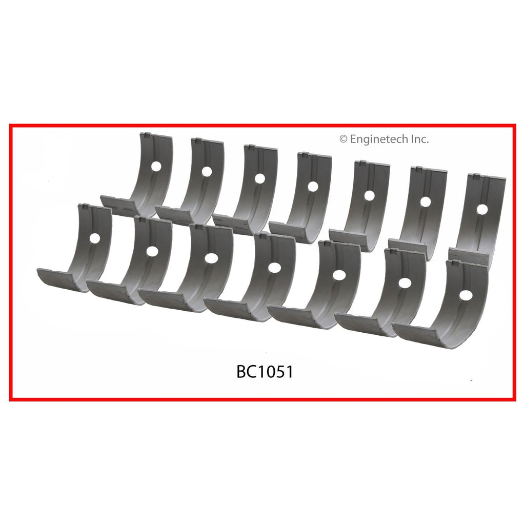 Enginetech BC1051.25 Engine Full Crankshaft Main Bearing Set for Toyota Celica and Cressida