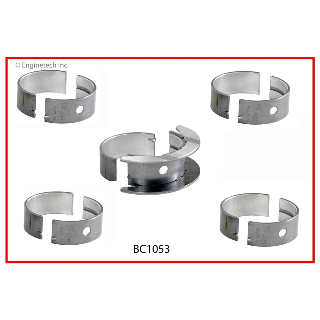 Enginetech BC1053.25 Engine Full Crankshaft Main Bearing Set for Mini Cooper (2002-2007)