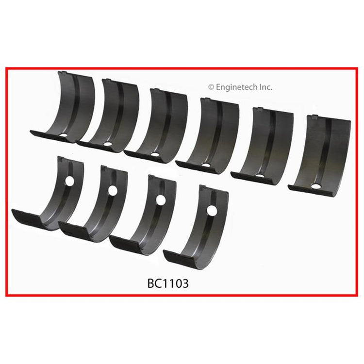 Enginetech BC1103STD Engine Full Crankshaft Main Bearing Set for Isuzu I-Mark and Impulse